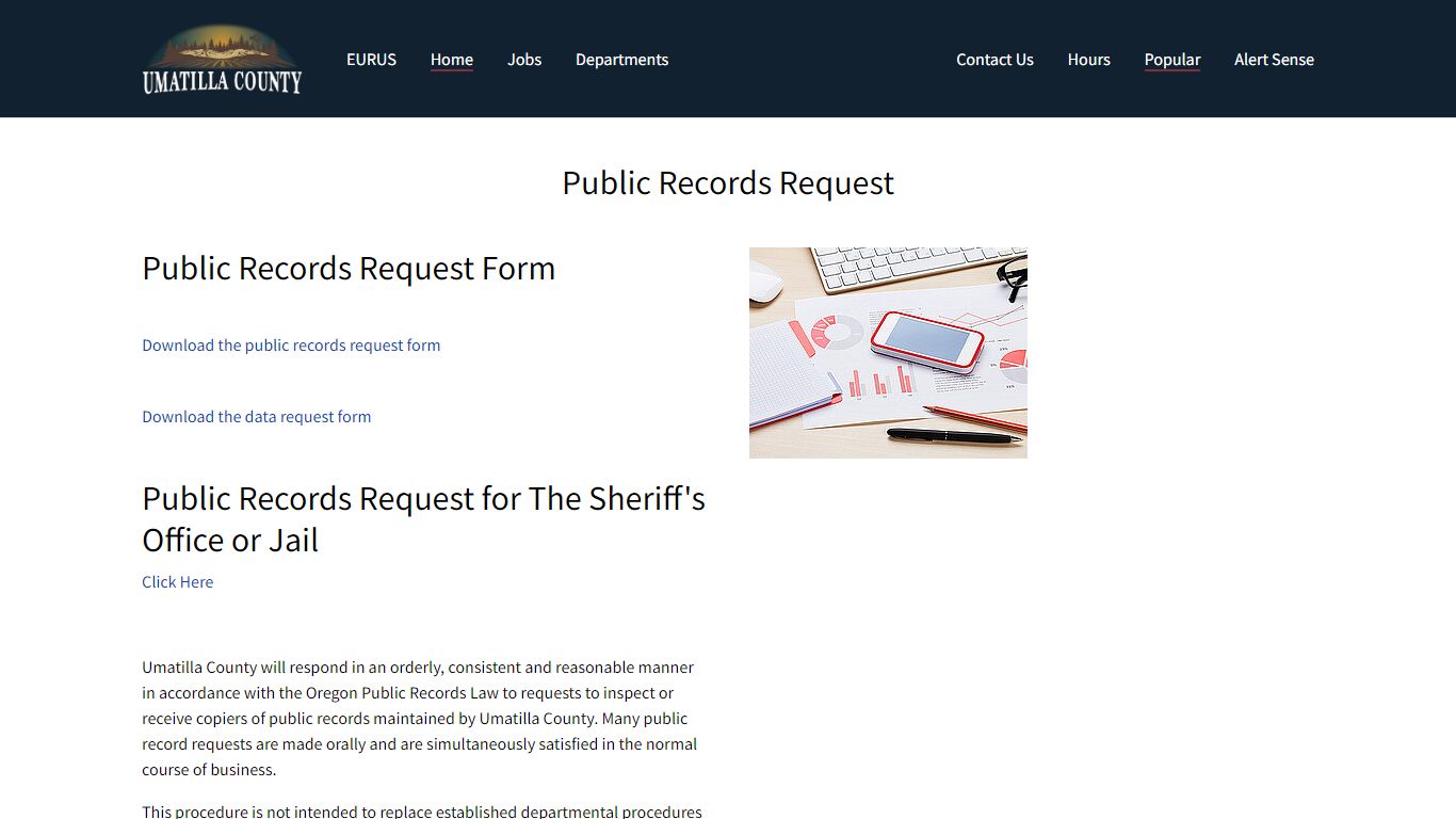 Records Request - Umatilla County